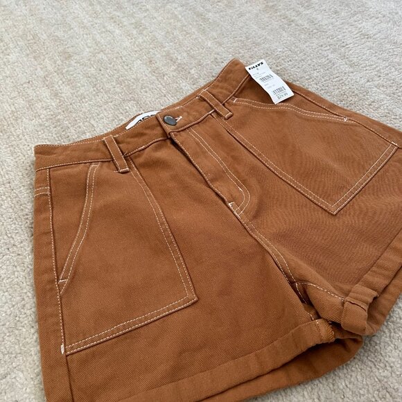 NWT Tillys RSQ High Rise Cargo Jeans Denim Shorts 24 - Picture 3 of 9